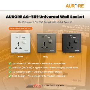 Aurore AG-509 Universal Wall Socket