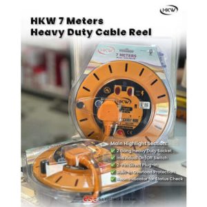 HKW 7 Meters Heavy Duty Cable Reel
