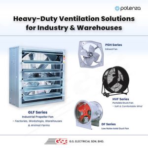 POTENZA Heavy-Duty Ventilation Solution For Industry & Warehouse