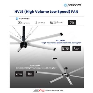 Potenza HVLS (High Volume Low Speed) FAN