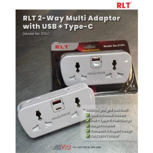 RLT 2-Way Multi Adaptor with USB + Type-C